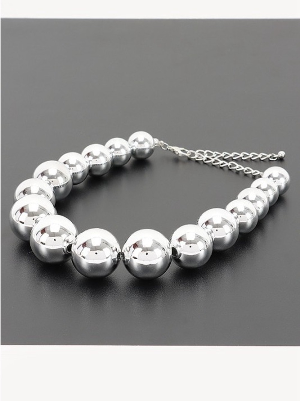 Multi Round Bead Necklace - Picture 8 of 9